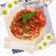 素麺の冷製トマトパスタ風