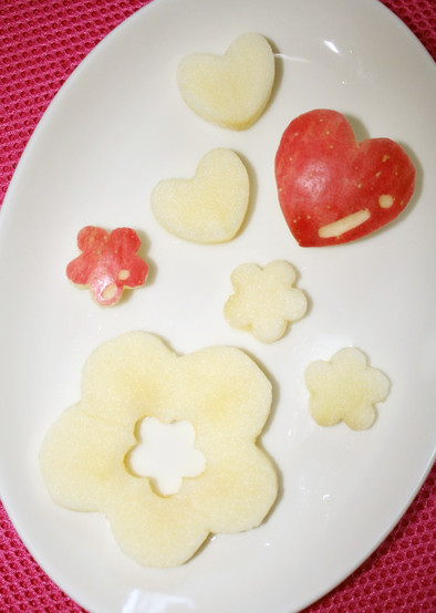 ✿お弁当にも♡りんごの飾り切り✿の写真