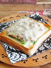 ☘ミートソースチーズトースト☘の写真