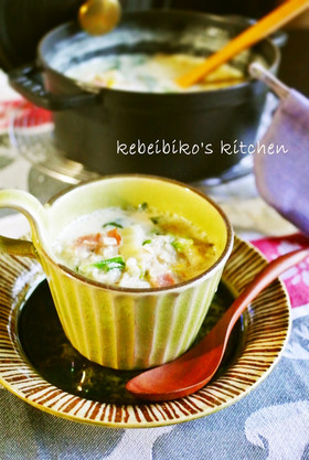 押麦でお腹スッキリ*白菜のミルクスープ