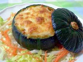 かぼちゃの丸ごとグラタン