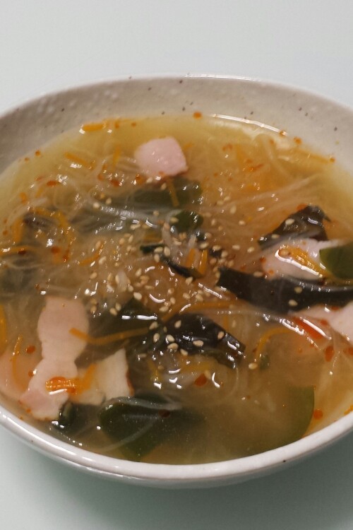 春雨風大根麺スープの画像