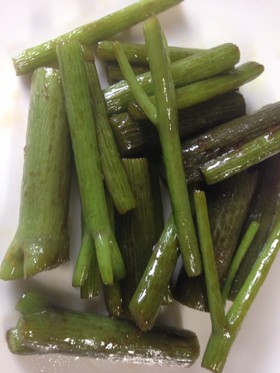 明日葉の茎 簡単キンピラ