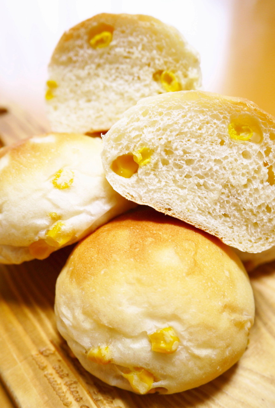 【菓子パン作り】コーンパン（卵なし）の画像