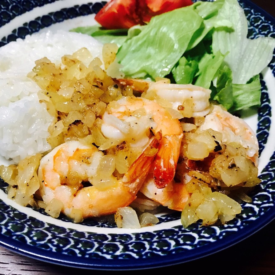 ガーリックシュリンプとキャベツのマンゴースローのレシピ