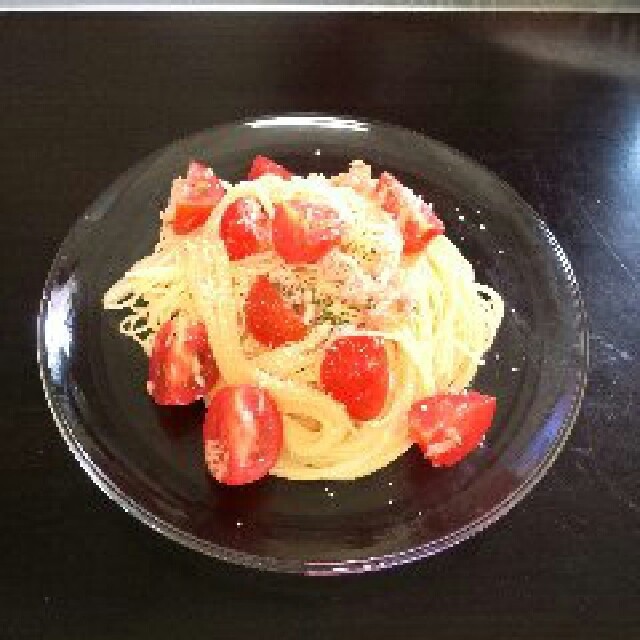 手抜き!!冷製トマトツナパスタの画像