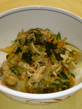 3ステップで出来ちゃう簡単ビビンバ丼
