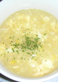 超簡単コーンと卵のスープ
