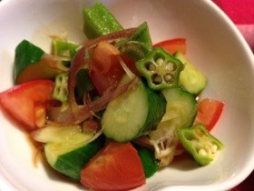 夏野菜の中華サラダ♡の画像