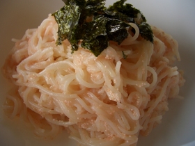 そうめん☆たらこスパゲッティ風☆