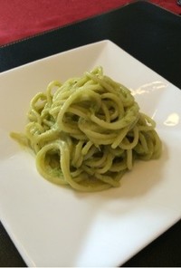 濃厚あっさり☆緑の冷製アボガドスパゲティ