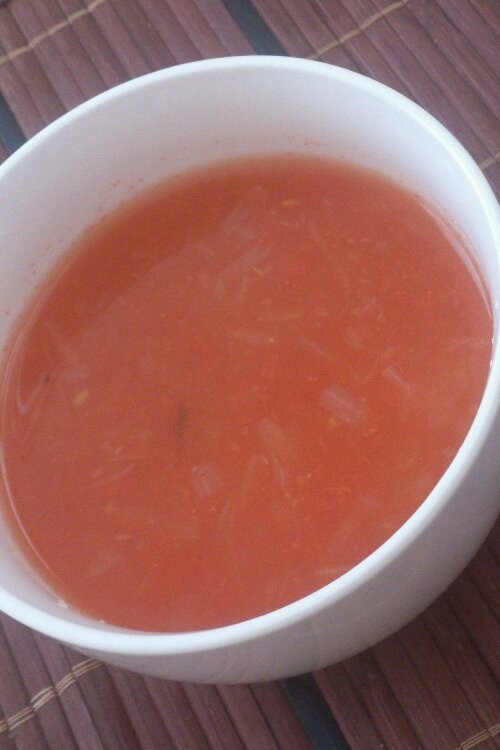 シナモンの香りのトマトスープの画像
