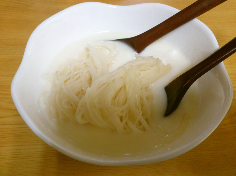 ソルトヨーグルト素麺。の画像
