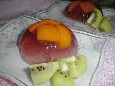 Peach in jelly ざくろ風味の写真