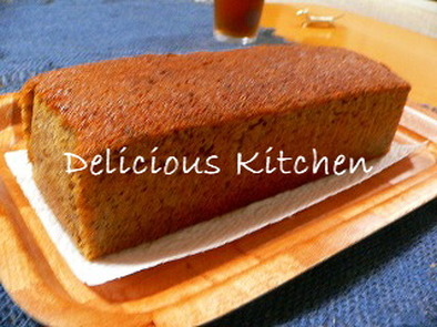玄米粉の紅茶パウンドケーキの写真