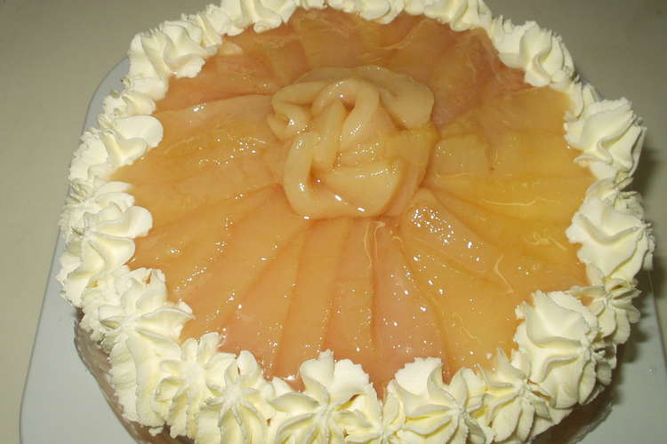 桃のケーキ 基本のしっかりスポンジ レシピ 作り方 By 海 砂 クックパッド 簡単おいしいみんなのレシピが349万品