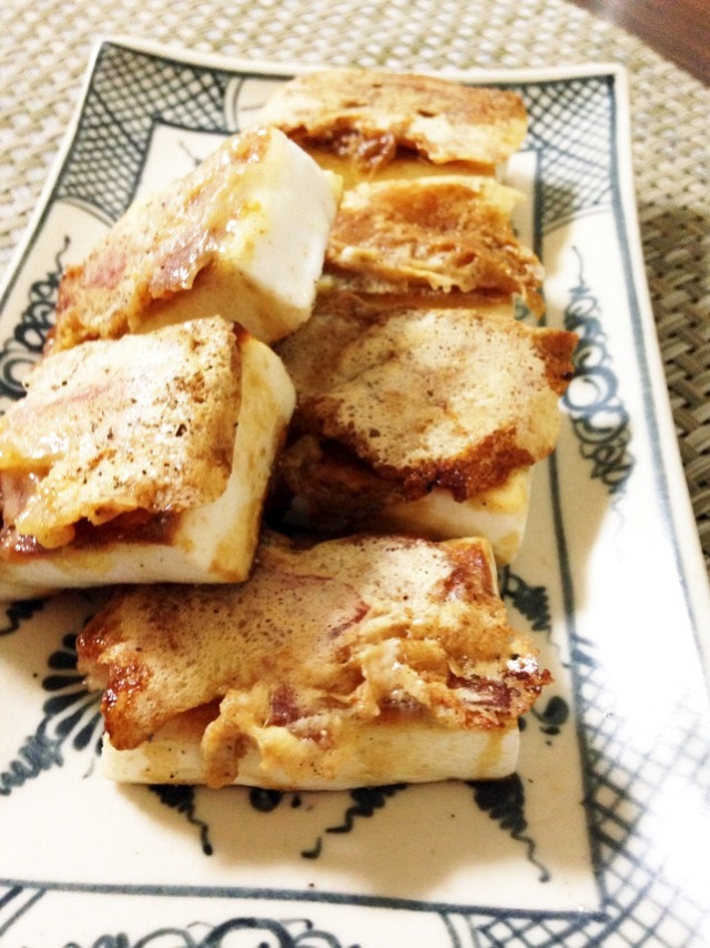 お弁当に☆はんぺんベーコンのチーズ焼きの画像