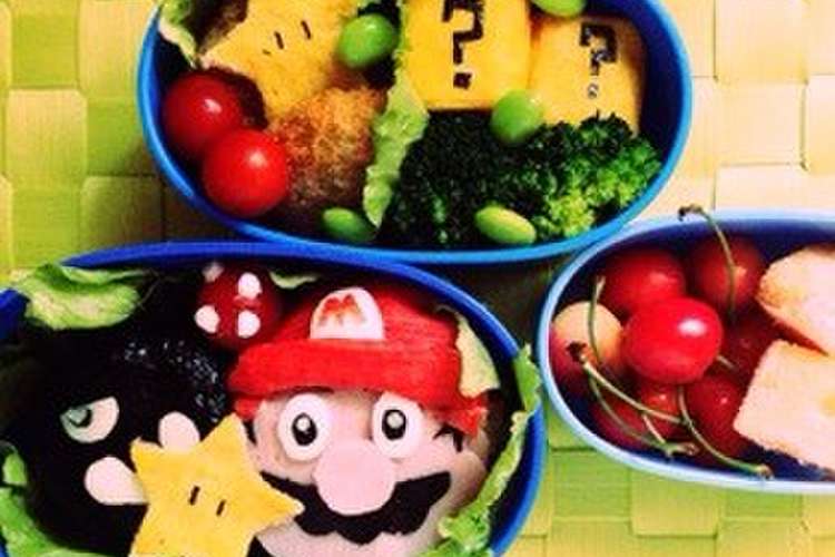 マリオ キャラ弁 レシピ 作り方 By 王子と空 クックパッド 簡単おいしいみんなのレシピが353万品