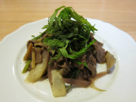 NZ産ラム肉のさっぱり炒め