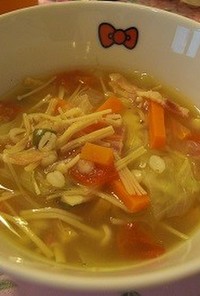ミネストローネ風野菜のスープ