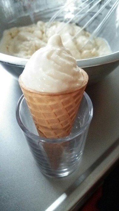 ひんやり＊･ﾟ自家製ソフトクリームの写真