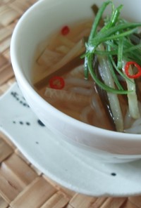 【照り焼き大根】出し汁で節約アジアスープ