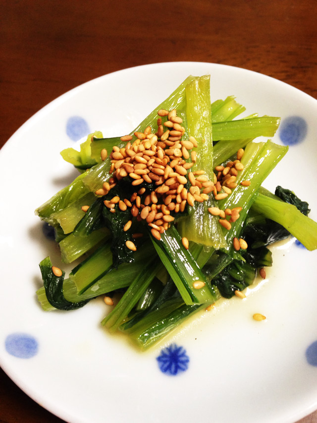 レンジで簡単！小松菜のナムルの画像