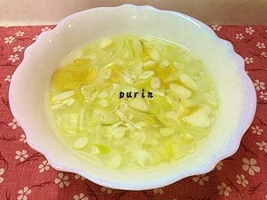 豆腐とネギの塩レモンスープ～中華風～の画像