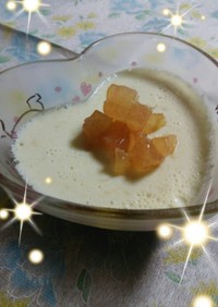 ♡フレッシュ桃の豆乳ぷるるんぷりん♡