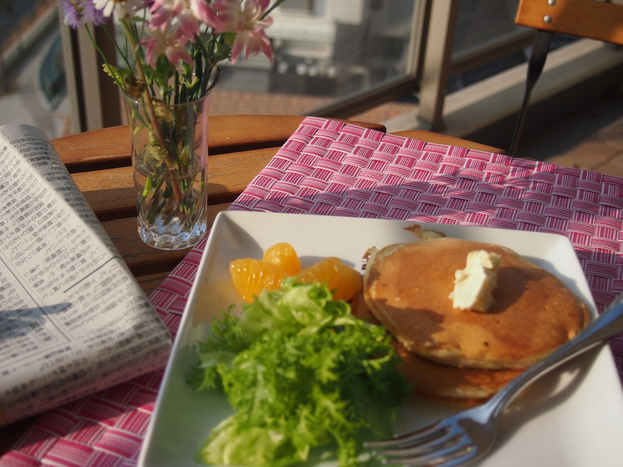 パンケーキＤＥ朝ご飯の画像