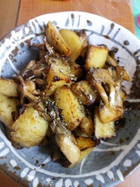 舞茸とじゃがいものバター醤油