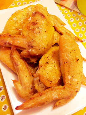 簡単♪塩コショウだけ!手羽先オーブン焼き