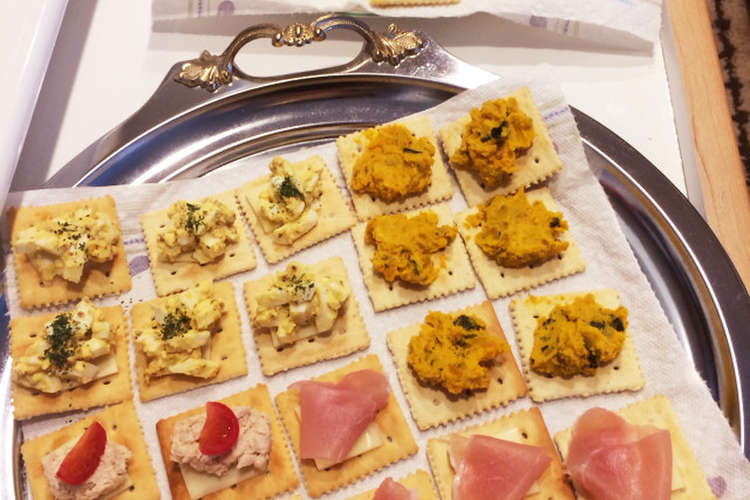 パーティレシピ 華やかクラッカー レシピ 作り方 By Mika0503 クックパッド 簡単おいしいみんなのレシピが351万品