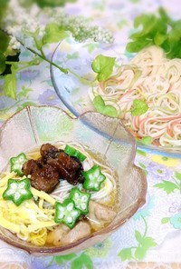 Wチキン素麺