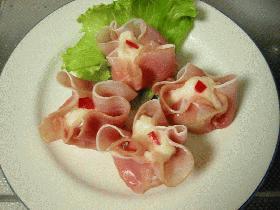 生ハムの前菜