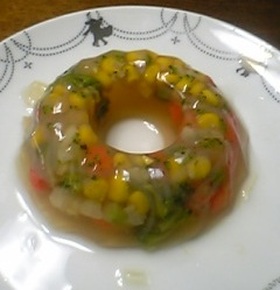 ぷるぷる寒天サラダ