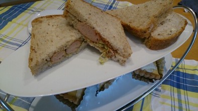 ★ホットドッグ風サンドイッチの写真