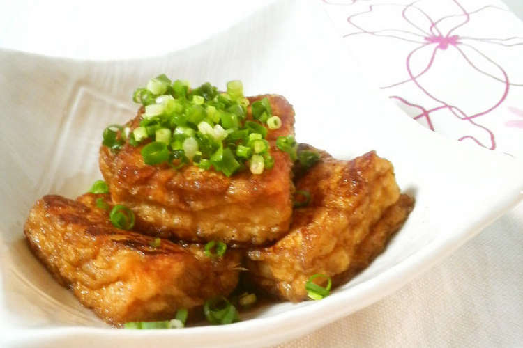 厚揚げの生姜醤油焼き レシピ 作り方 By スージー ジル クックパッド
