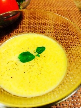 【20分】牛乳で濃厚☆冷製コーンスープの画像