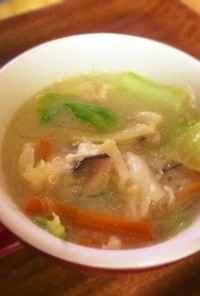 ダイエット☆野菜たっぷりササミ春雨スープ