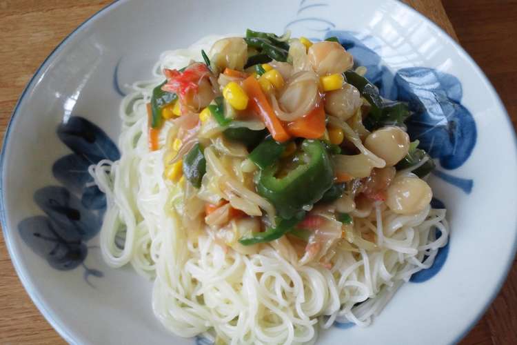 冷やし中華 丼 風そうめん レシピ 作り方 By ｓｃｈｉｐｈｏｌ クックパッド 簡単おいしいみんなのレシピが355万品