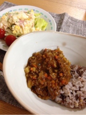 超簡単!ヒルナンデスのレンジキーマカレー