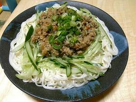 簡単♪肉味噌素麺
