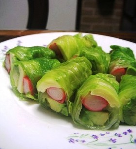 サラダ春巻きみたいなレタス巻き