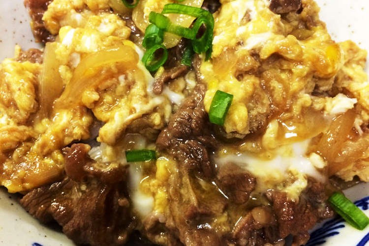 男子ガッツリ すき焼き丼 レシピ 作り方 By シャルトリュー クックパッド 簡単おいしいみんなのレシピが356万品