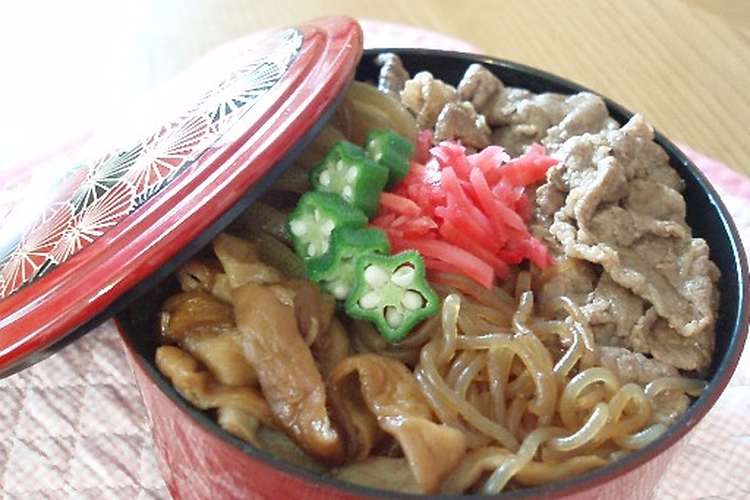 手抜き どんぶり弁当 No 1 牛丼 レシピ 作り方 By ププレハワイカイルア クックパッド 簡単おいしいみんなのレシピが355万品