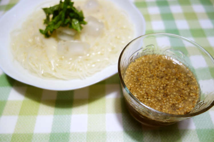 レモン胡麻味素麺つゆのたれ レシピ 作り方 By みんとこ クックパッド 簡単おいしいみんなのレシピが354万品