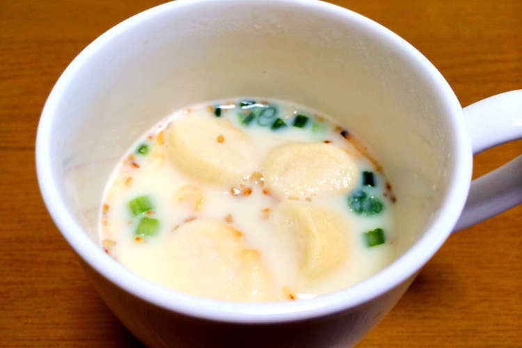 レンジで簡単豆乳スープ レシピ 作り方 By まったんʕ ʔ クックパッド