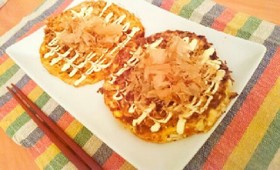 糖質制限☆糖質0g麺のパリパリお好み焼き