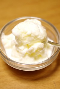 ヨーグルトミルクのグラニテ☆簡単な氷菓子